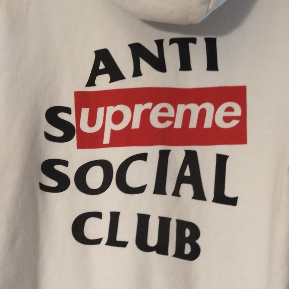 anti supreme social club hoodie
